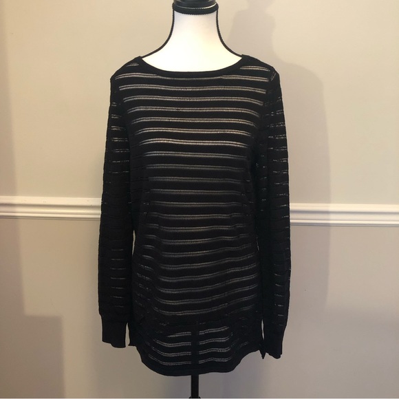 Holiday Black Tunic Sweater Edit by Jeanne Beker Size S - Picture 1 of 6